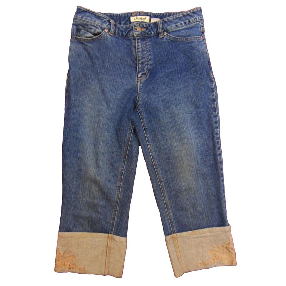 Jessica Sport Blue Jean Capris - Size 6